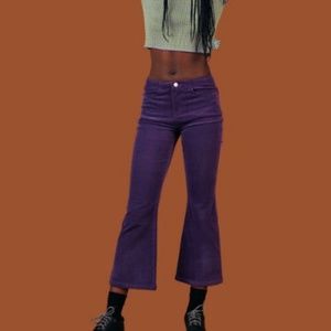 UNIF Corduroy Purple Cropped Pants